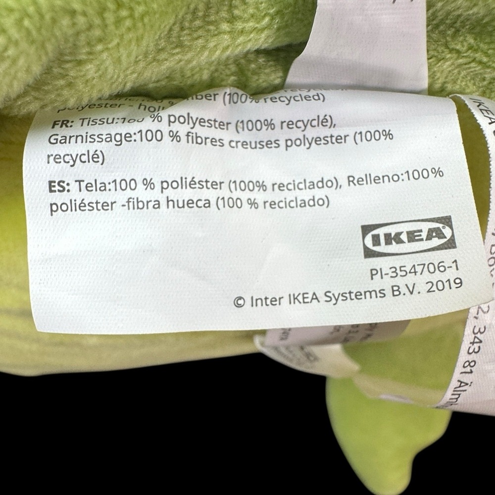 IKEA Blåvingad Turtle Plush Toy 17" Stuffed Animal Cuddly Sea Creature - Picture 6 of 10